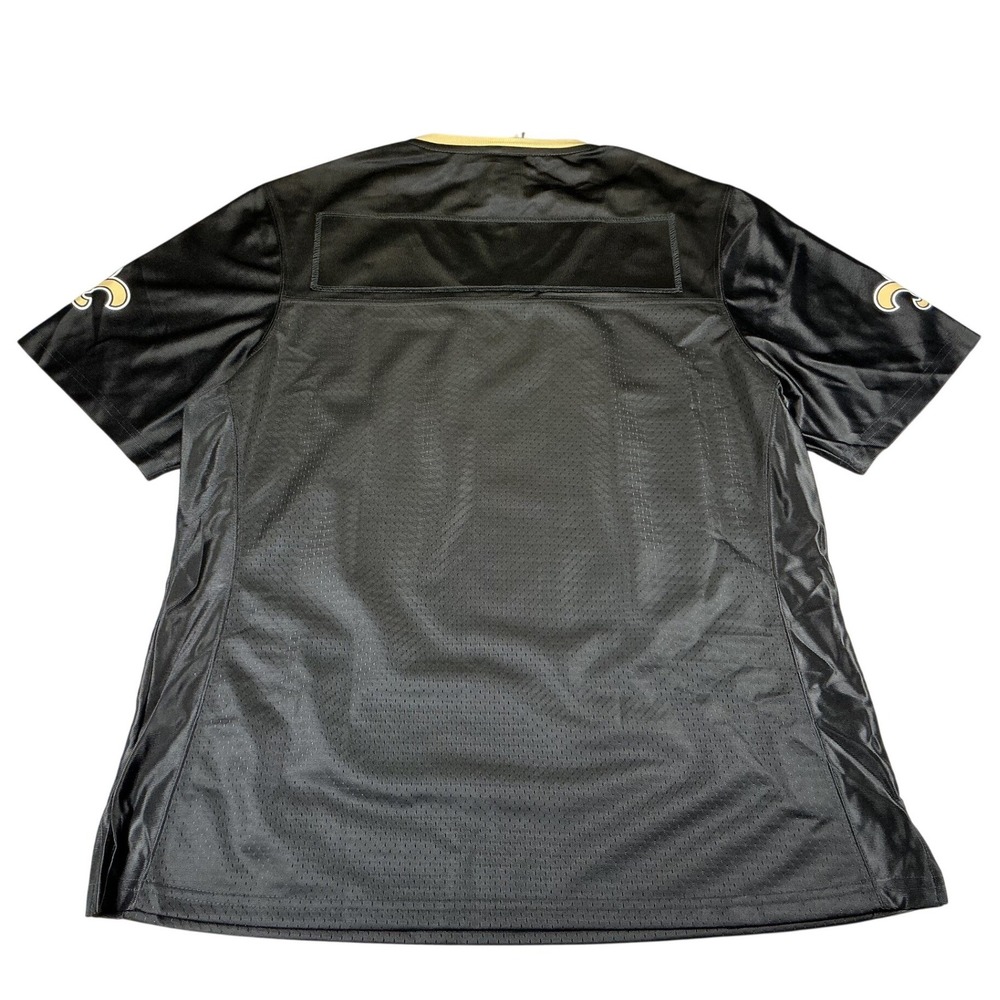 NFL Pro Line Vintage New Orleans Saints Jersey Shirt Black Gold‎ Men's Large - Picture 2 of 8
